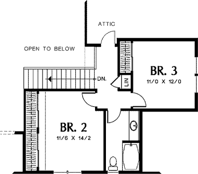 upper floor house blueprint