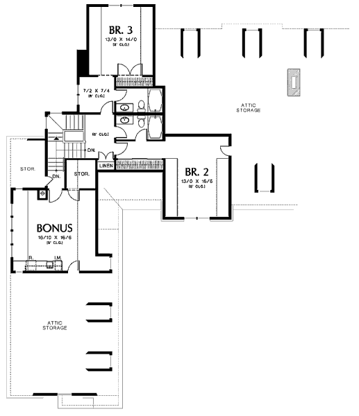upper floor house blueprint
