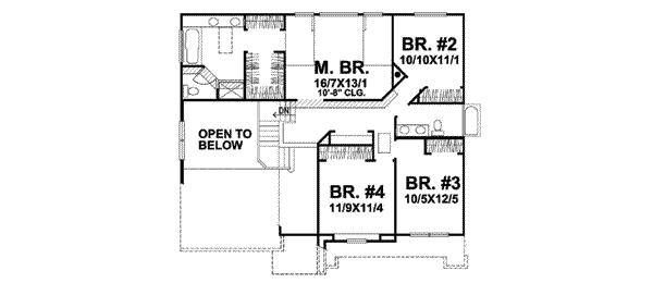 upper floor house blueprint