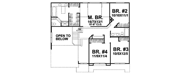 upper floor house blueprint