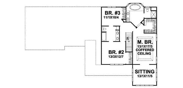 upper floor house blueprint