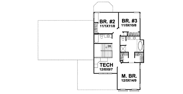 upper floor house blueprint