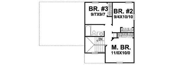 upper floor house blueprint