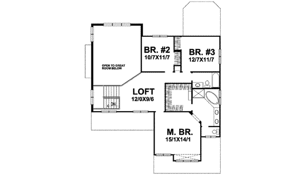 upper floor house blueprint