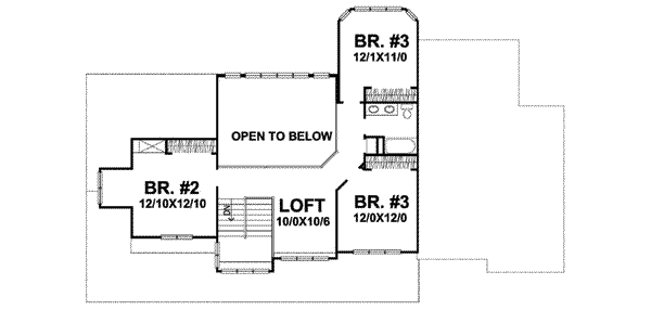 upper floor house blueprint