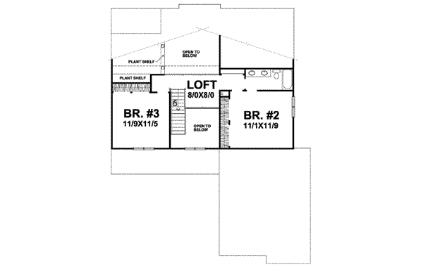 upper floor house blueprint