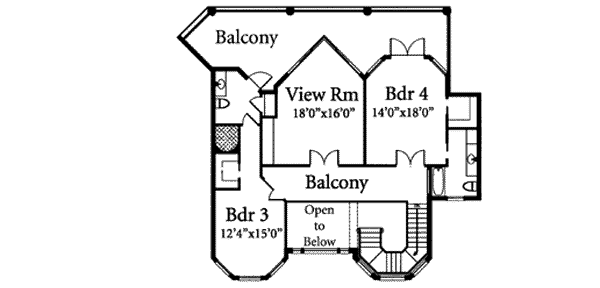 upper floor house blueprint