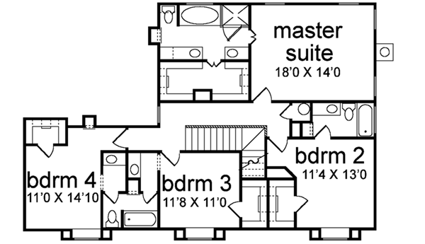 upper floor house blueprint