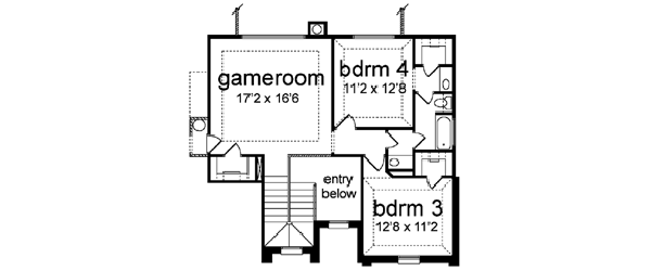 upper floor house blueprint