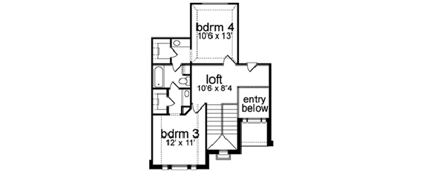 upper floor house blueprint