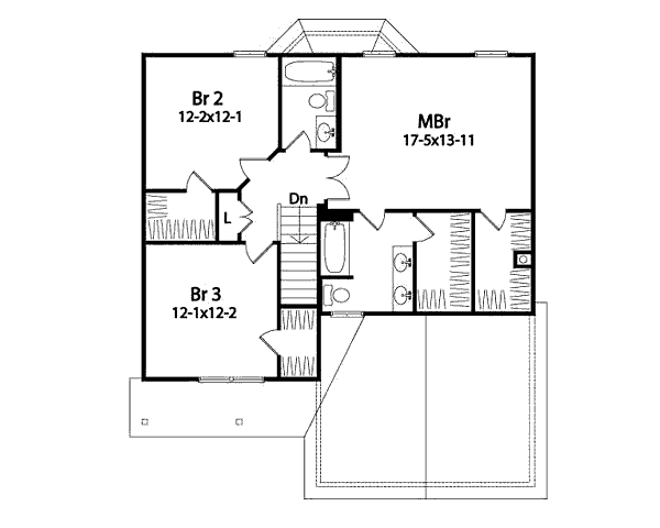 upper floor house blueprint