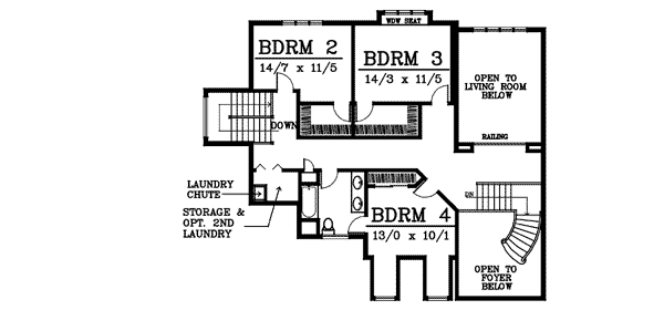 upper floor house blueprint
