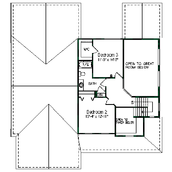 upper floor house blueprint