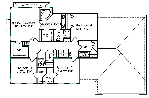 upper floor house blueprint