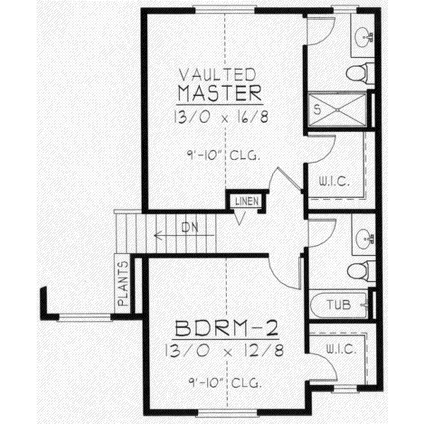 upper floor house blueprint