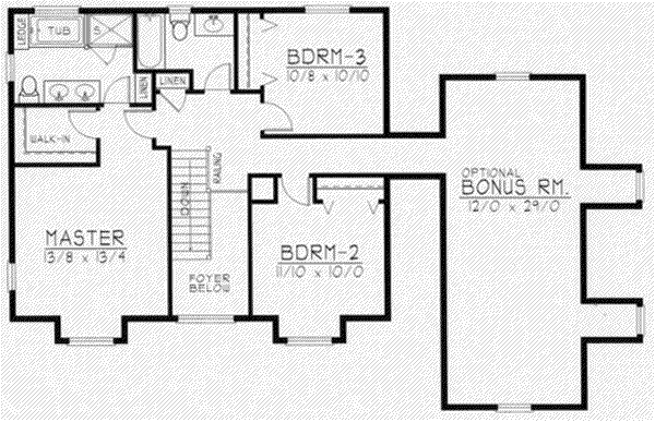 upper floor house blueprint