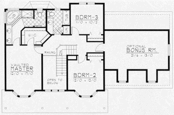 upper floor house blueprint