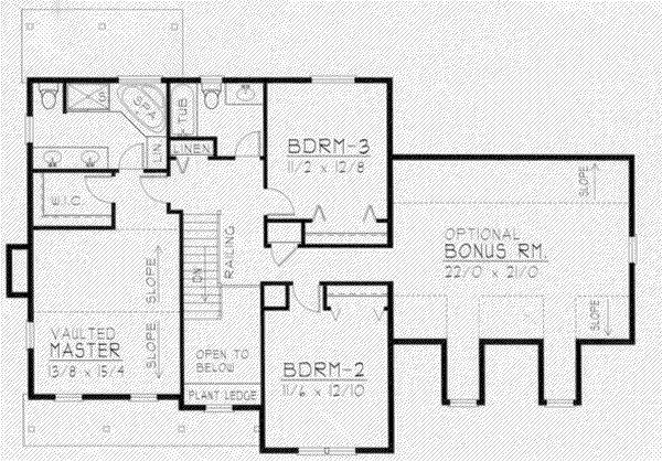 upper floor house blueprint