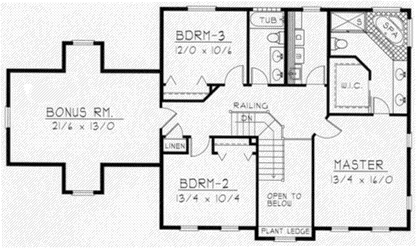 upper floor house blueprint