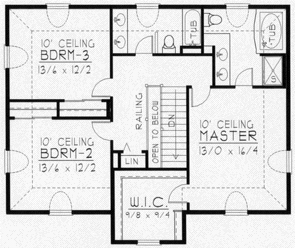 upper floor house blueprint