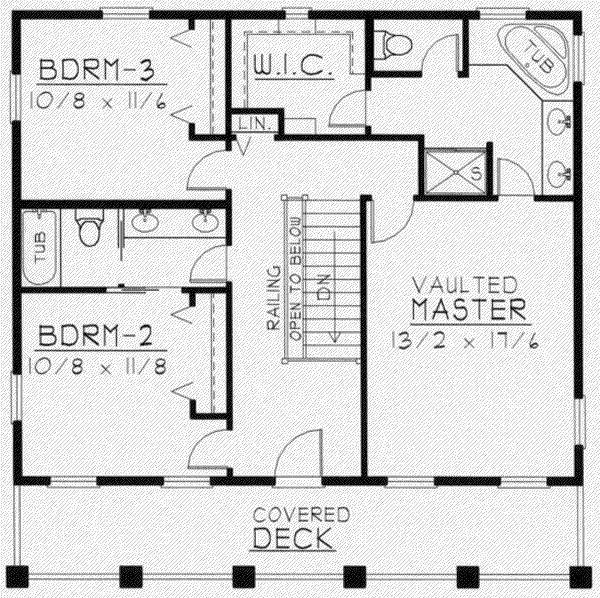 upper floor house blueprint