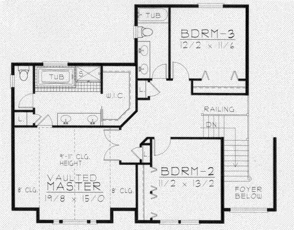 upper floor house blueprint