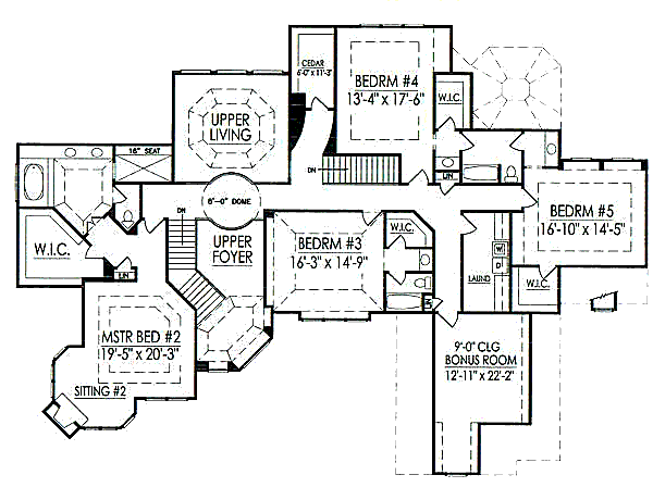 upper floor house blueprint