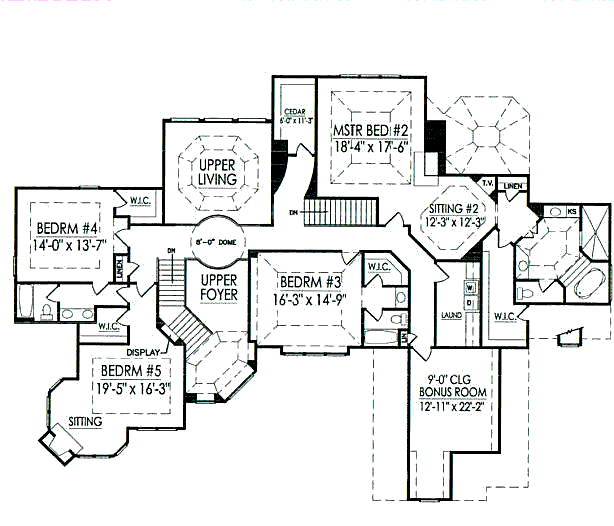 upper floor house blueprint