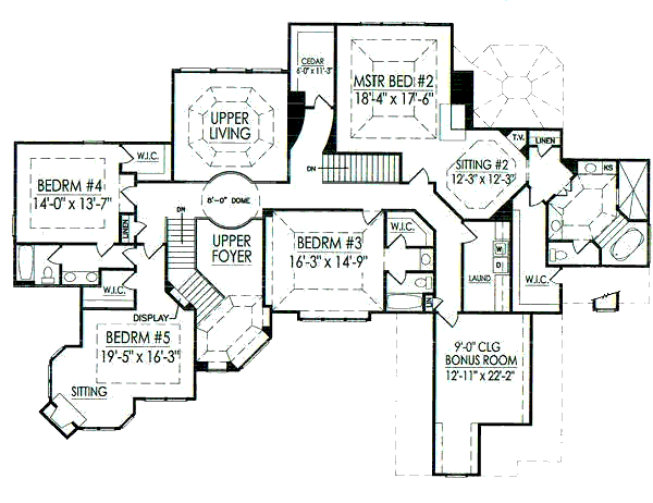 upper floor house blueprint