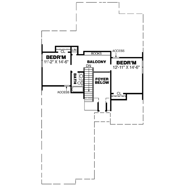 upper floor house blueprint
