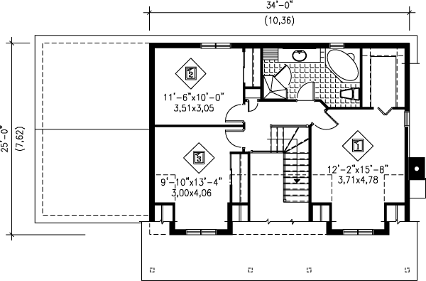 upper floor house blueprint