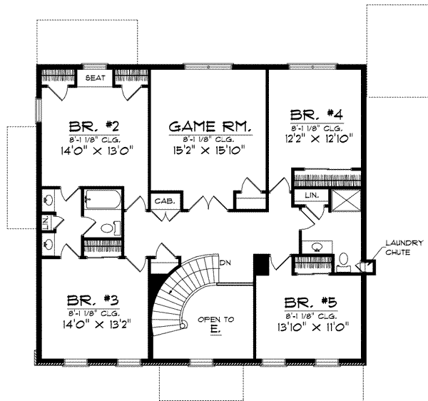upper floor house blueprint