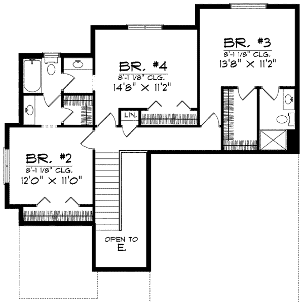 upper floor house blueprint