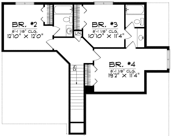 upper floor house blueprint