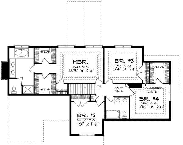 upper floor house blueprint