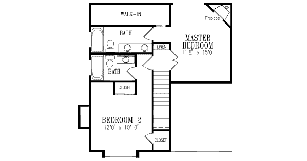 upper floor house blueprint