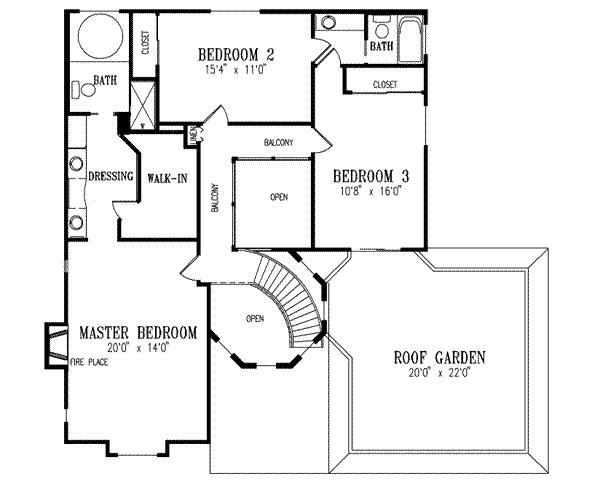 upper floor house blueprint
