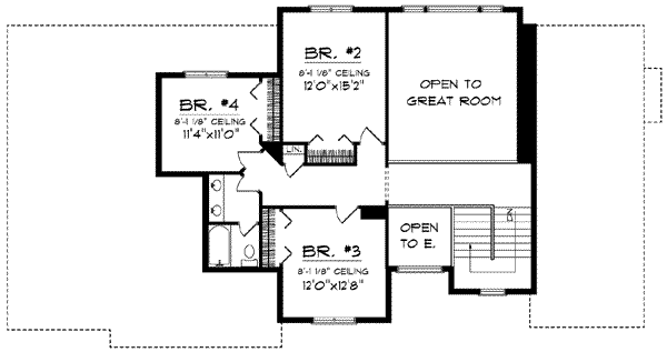 upper floor house blueprint