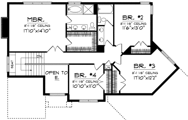 upper floor house blueprint