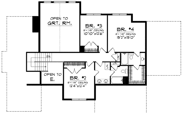 upper floor house blueprint