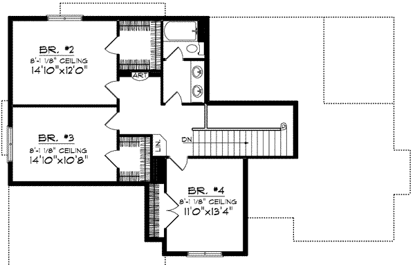upper floor house blueprint