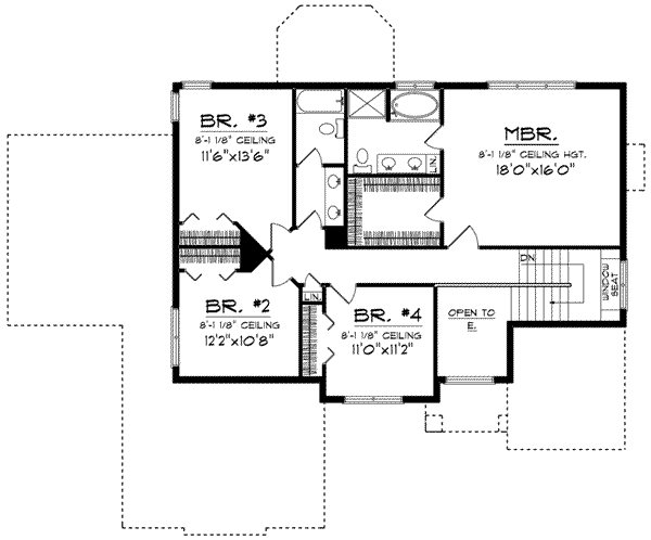 upper floor house blueprint