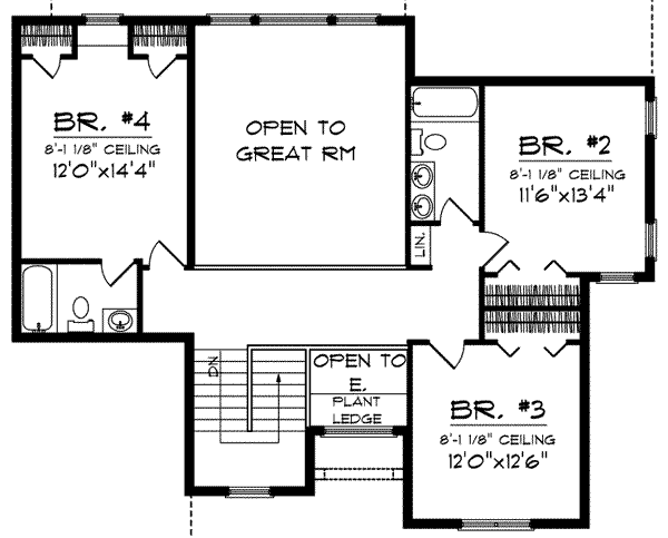 upper floor house blueprint
