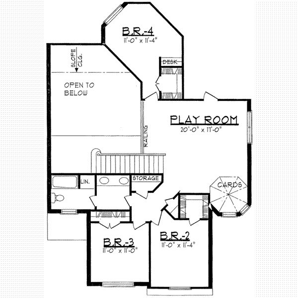 upper floor house blueprint