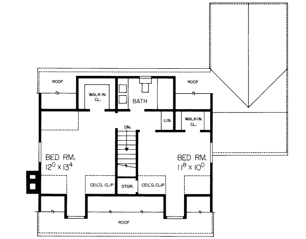 upper floor house blueprint