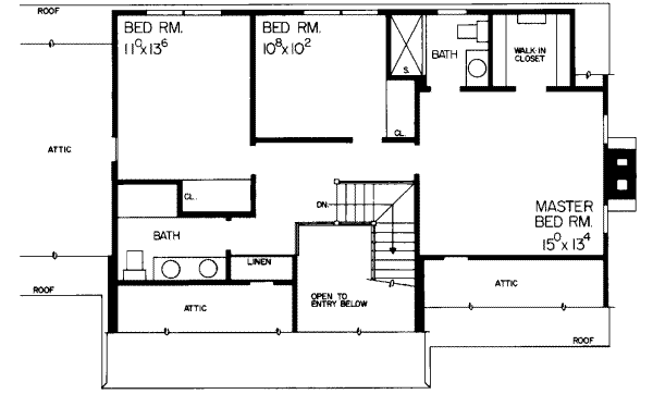 upper floor house blueprint