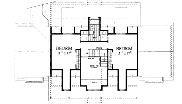 upper floor house blueprint