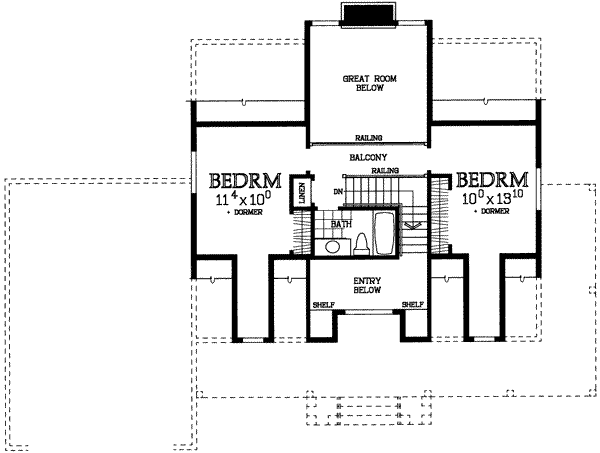 upper floor house blueprint