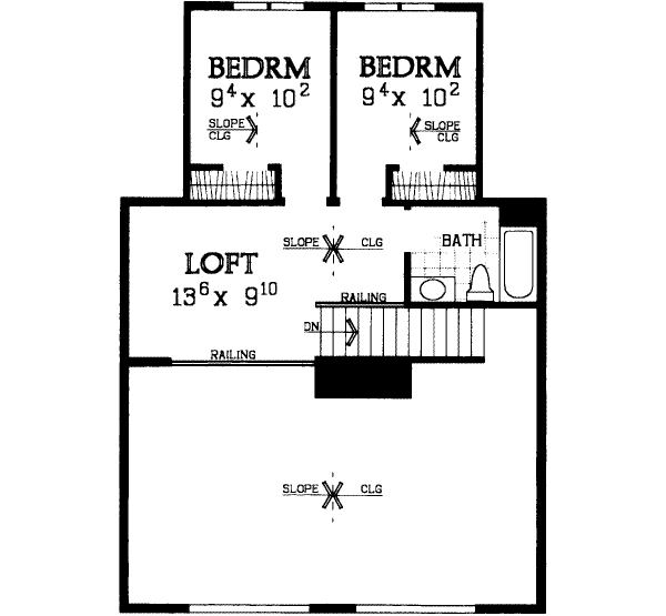 upper floor house blueprint