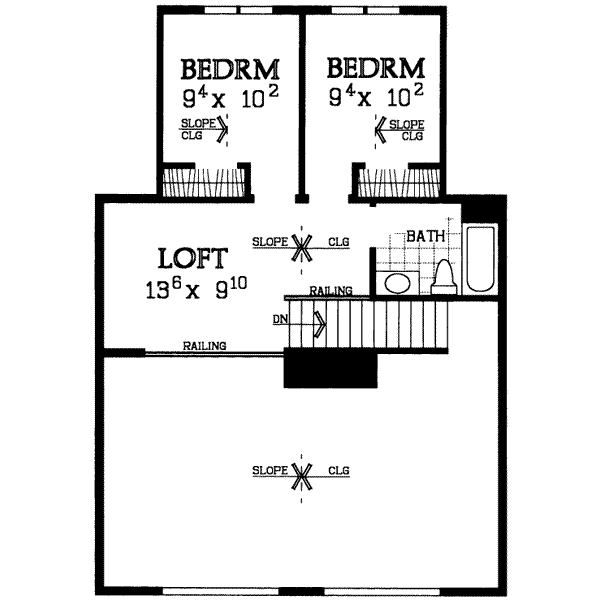 upper floor house blueprint